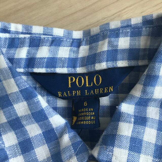 POLO RALPH LAUREN(ポロラルフローレン)の【新品未使用】ポロラルフローレン　ワンピース  120 キッズ/ベビー/マタニティのキッズ服女の子用(90cm~)(ワンピース)の商品写真