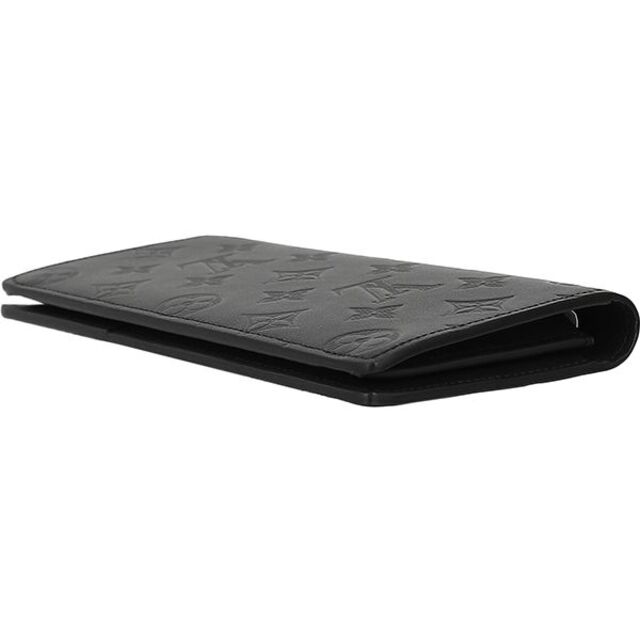 LOUIS VUITTON - LOUIS VUITTON 長財布 二つ折り メンズ 新品 黒 154-2
