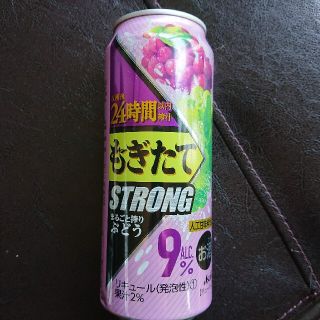 もぎたてストロング/まるごと搾りぶどう/500ml/24本(リキュール/果実酒)