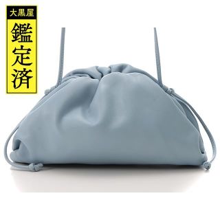 ボッテガヴェネタ(BOTTEGA VENETA)のボッテガヴェネタ　ミニ　サ・ポーチ　ライトブルー　ラムスキン【430】(ショルダーバッグ)