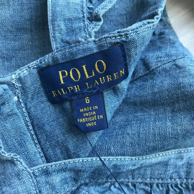 POLO RALPH LAUREN(ポロラルフローレン)の【新品未使用】ポロラルフローレン　ワンピース  120 キッズ/ベビー/マタニティのキッズ服女の子用(90cm~)(ワンピース)の商品写真