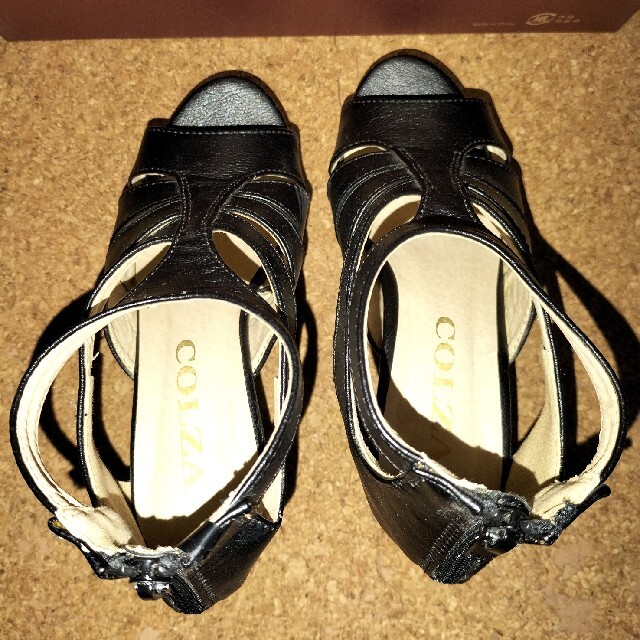 HONEYS(ハニーズ)のウェッジソールブラック レディースの靴/シューズ(サンダル)の商品写真