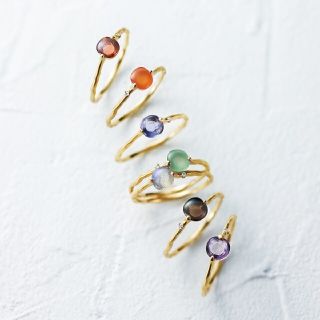 美品⭐販売証明書あり⭐ageteアガットK10パレットリング2本セット
