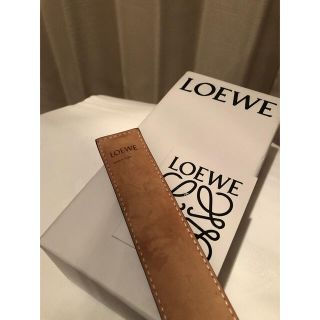 LOEWE - 【美品】Loewe ブレスレット タン ブラウン ロゴ レザーの通販