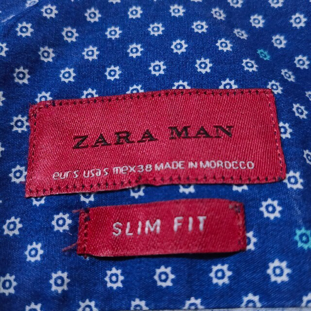 ZARA(ザラ)の【ZARA】半袖　SLIM FIT　ドット柄　シャツ メンズのトップス(シャツ)の商品写真