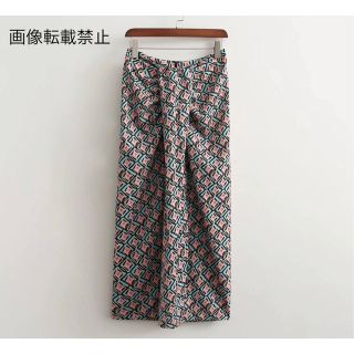 🌿5月新作🎏7932◆vintage レトロ 幾何学柄 ロング タイトスカート (ロングスカート)
