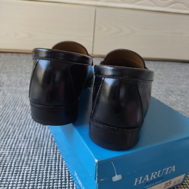 HARUTA(ハルタ)のHARUTA　ローファー　黒　23センチ キッズ/ベビー/マタニティのキッズ靴/シューズ(15cm~)(ローファー)の商品写真