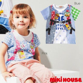 サイズ80 豪華 だまし絵 半袖シャツ パンツ ミキハウス