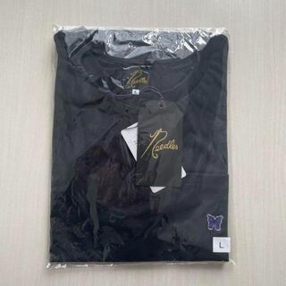 ニードルス(Needles)のtシャツ　L ブラック　パピヨン　black(Tシャツ/カットソー(半袖/袖なし))