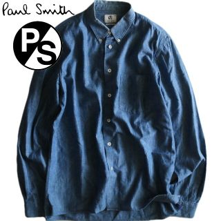 Paul Smith - 【Paul Smith】長袖シャツ デニム風 L相当 青☆の通販 by