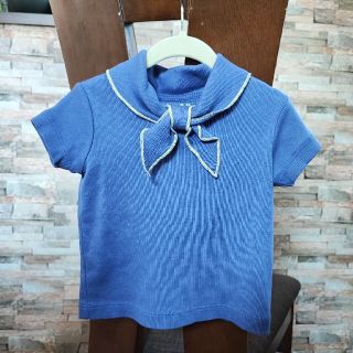 ミーシャアンドパフ(Misha & Puff)のmisha&puff スカウトTシャツ　ブルー　2-3y(Tシャツ/カットソー)