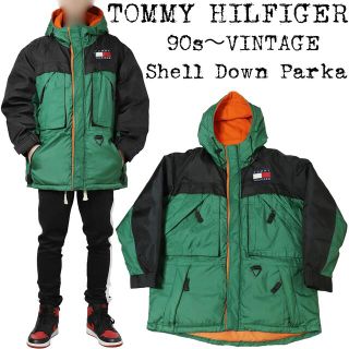 トミーヒルフィガー(TOMMY HILFIGER)の希少★TOMMY HILFIGER★90s VINTAGE★シェルダウンパーカー(ダウンジャケット)