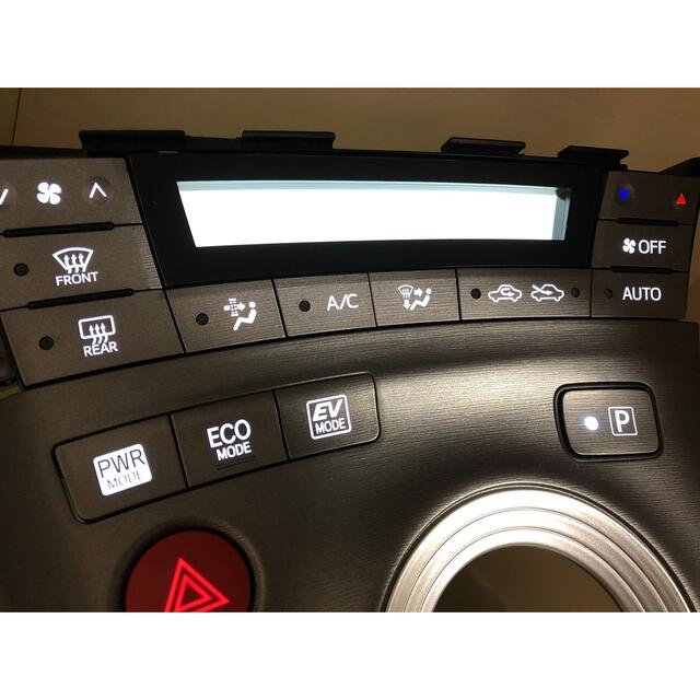 ZVW30 プリウス 後期 エアコンパネル シフトパネル LED打ち替え済み-