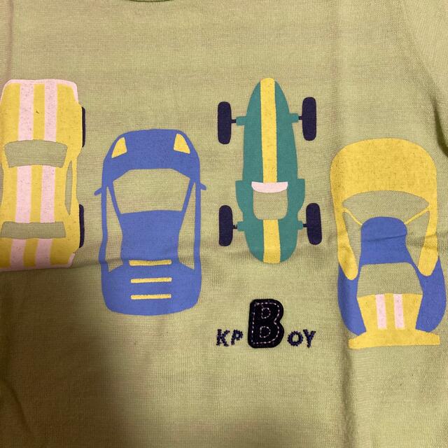 KP(ニットプランナー)のKP boy 80 半袖　ハーフパンツ　車Tシャツとチェック柄ズボン キッズ/ベビー/マタニティのベビー服(~85cm)(Ｔシャツ)の商品写真