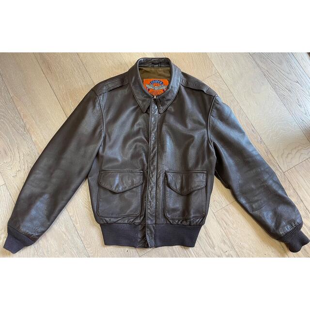 希少90s 美品　COOPER　A-2 　山羊革　ゴートレザーフライトジャケット