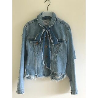 ザラ(ZARA)のデニムジャケット　ダメージ　ZARA  Ｓ(Gジャン/デニムジャケット)