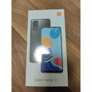 【新品未開封】Redomi Note11 SIMフリー（グラファイトグレー）(スマートフォン本体)