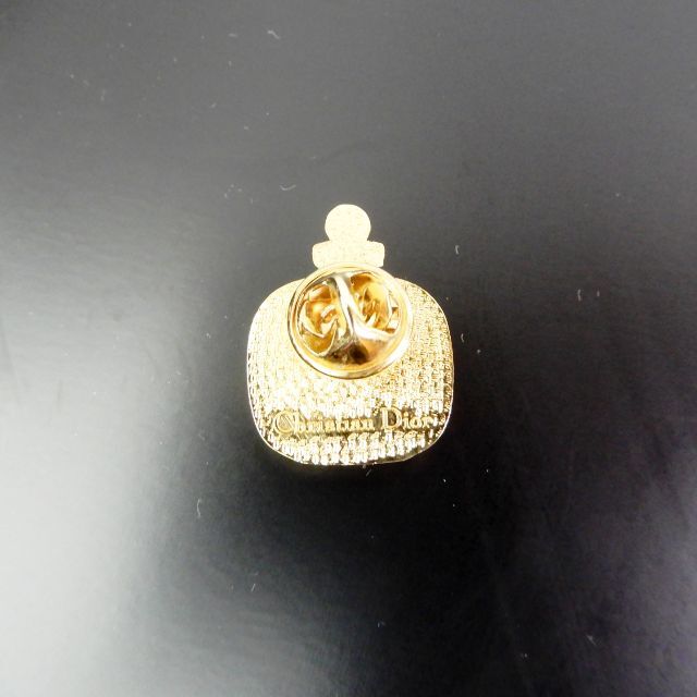 Christian Dior - ChristianDior ピンブローチ 金色 香水ボトル Christian Dior - ChristianDior ピンブローチ 金色 香水ボトル