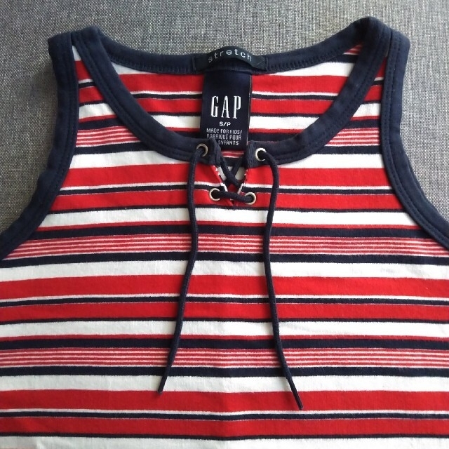 GAP(ギャップ)のキッズ　GAP  　ボーダー　ストレッチ　キッズ　タンクトップ キッズ/ベビー/マタニティのキッズ服男の子用(90cm~)(Tシャツ/カットソー)の商品写真