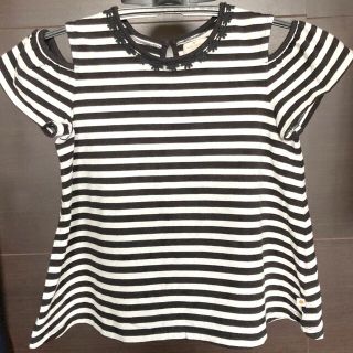 ケイトスペードニューヨーク(kate spade new york)のkate spade ☆ 150cm 半袖ボーダーカットソー(Tシャツ/カットソー)