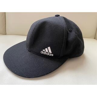 アディダス(adidas)のアディダスキャップ　黒　54センチ(帽子)