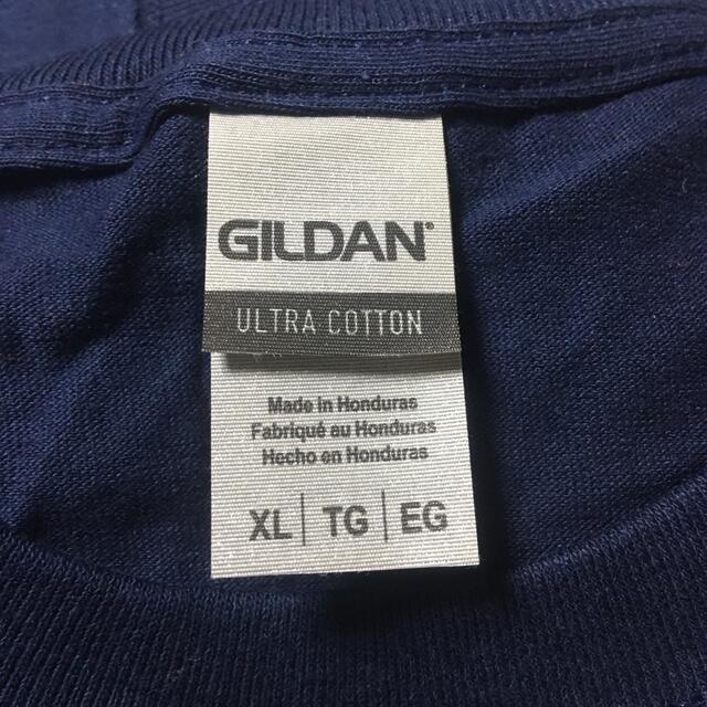 GILDAN(ギルタン)のGILDANギルダン☆ロンT☆長袖無地Tシャツ☆ポケット付き☆ネイビー紺色★XL メンズのトップス(Tシャツ/カットソー(七分/長袖))の商品写真