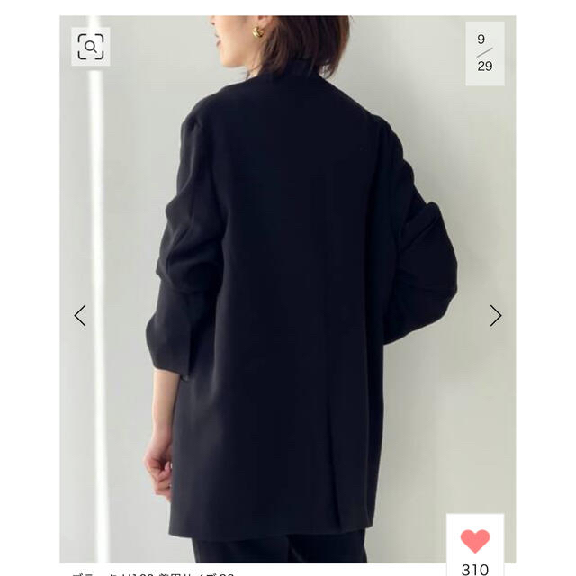 L'Appartement DEUXIEME CLASSE(アパルトモンドゥーズィエムクラス)のL'Appartement No Collar Relax Jacket   レディースのジャケット/アウター(ノーカラージャケット)の商品写真