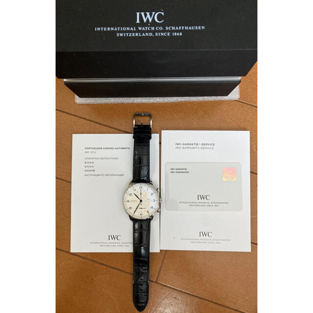 美品　IWCポルトギーゼクロノグラフ青針　正規品　オーバーホール済