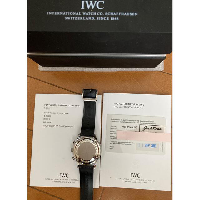 IWC(インターナショナルウォッチカンパニー)の美品　IWCポルトギーゼクロノグラフ青針　正規品　オーバーホール済 メンズの時計(腕時計(アナログ))の商品写真