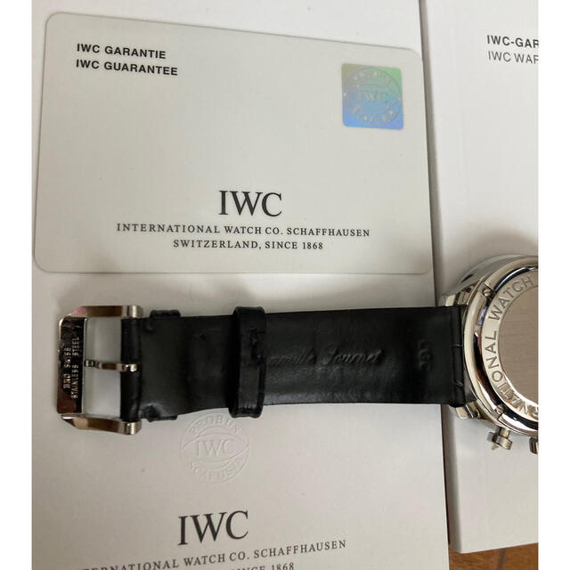 IWC(インターナショナルウォッチカンパニー)の美品　IWCポルトギーゼクロノグラフ青針　正規品　オーバーホール済 メンズの時計(腕時計(アナログ))の商品写真