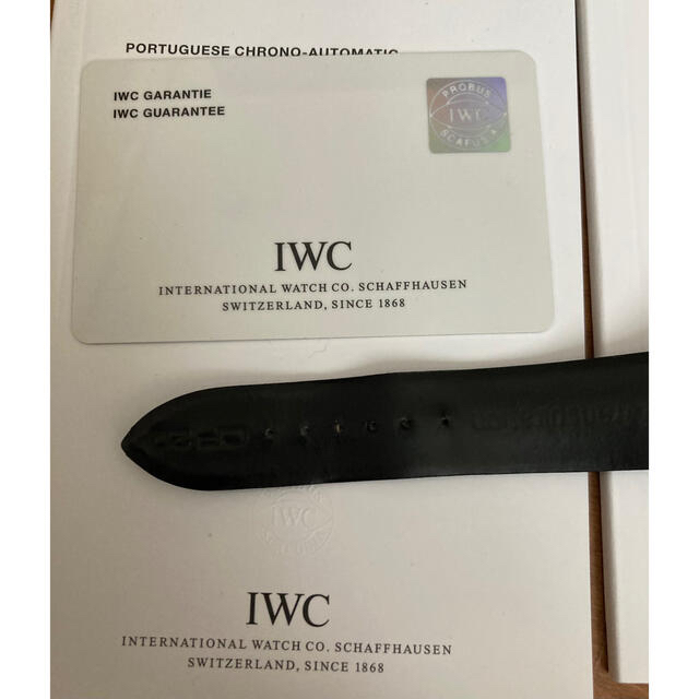 IWC(インターナショナルウォッチカンパニー)の美品　IWCポルトギーゼクロノグラフ青針　正規品　オーバーホール済 メンズの時計(腕時計(アナログ))の商品写真