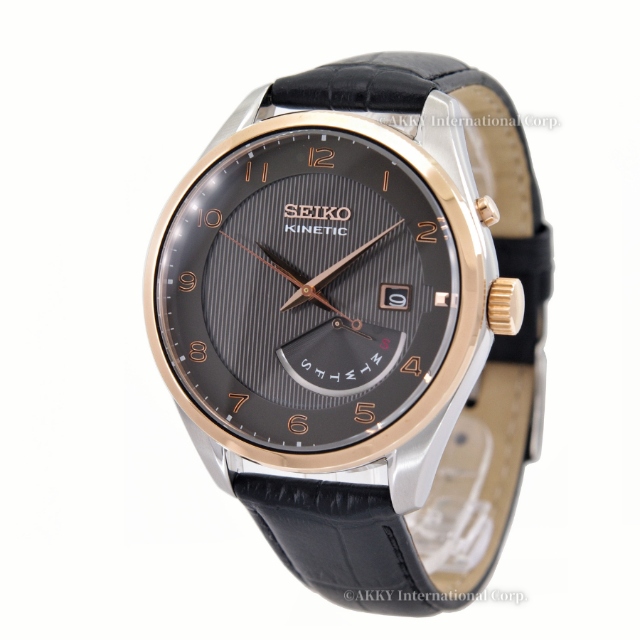 品質が SEIKO - 【新品未使用】セイコーSEIKO KINETIC SRN070P1【海外モデル】 腕時計(アナログ)