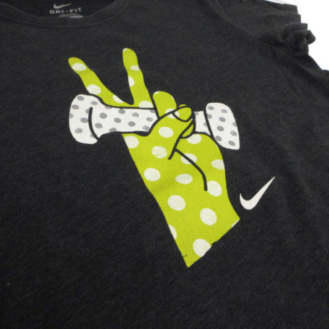 NIKE(ナイキ)のナイキ NIKE Tシャツ DRYFIT 半袖 プリント グレー イエロー M スポーツ/アウトドアのスポーツ/アウトドア その他(その他)の商品写真