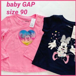 ベビーギャップ(babyGAP)の【新品 未使用】baby GAP ディズニー ミニーマウス Tシャツ2枚セット(Tシャツ/カットソー)