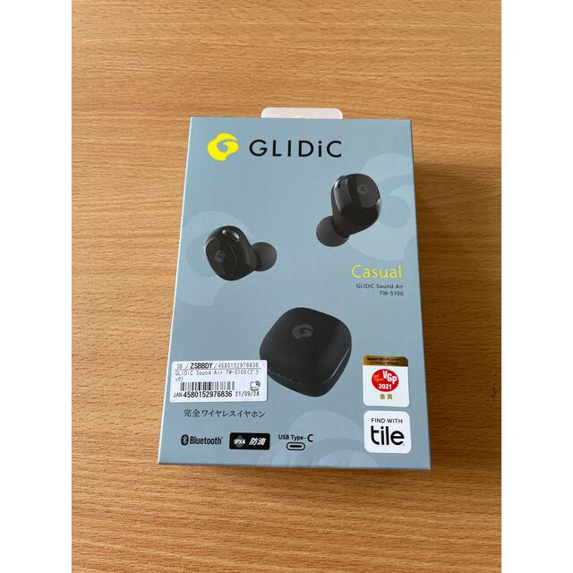 新品☆GLIDiC Sound Air TW-5100ブラック スマホ/家電/カメラのオーディオ機器(ヘッドフォン/イヤフォン)の商品写真