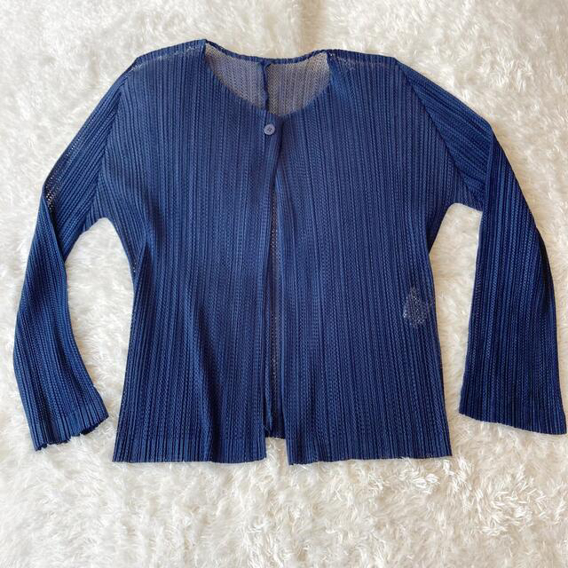 ヤマト」 PLEATS プリーツプリーズ メッシュシャツ カーディガン