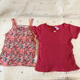 プチバトー(PETIT BATEAU)のプチバトー　下着　3ans 94cm 半袖　キャミソール(Tシャツ/カットソー)