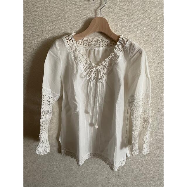 Lochie(ロキエ)のmade in France vintage linen tops レディースのトップス(シャツ/ブラウス(長袖/七分))の商品写真