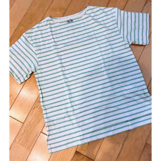 グローバルワーク(GLOBAL WORK)のグローバルワーク　ボーダーTシャツ　M(Tシャツ(半袖/袖なし))