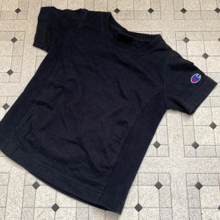 チャンピオン(Champion)の黒　無地(ワンポイント) 半袖Tシャツ(Ｔシャツ)