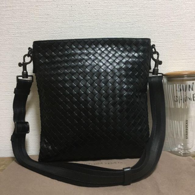Ba V - 《極美品》ボッテガヴェネタ レザー ショルダーバッグ ブラック