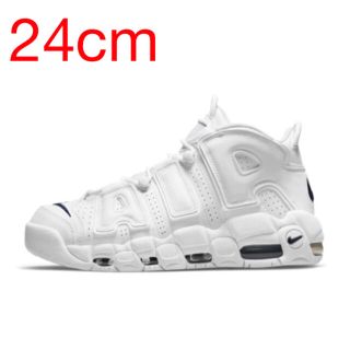 ナイキ(NIKE)のNike Air More Uptempo White MidnightNavy(スニーカー)