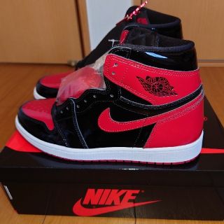 ナイキ(NIKE)のAIR JORDAN１ RETRO　HIGH　OG　PATENT　BREAD(スニーカー)