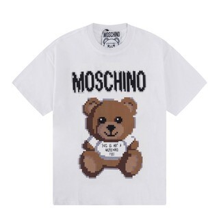 MOSCHINO - 1 MOSCHINO ホワイト ラウンドネック Tシャツ size 48の 