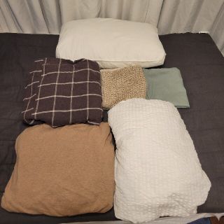 ムジルシリョウヒン(MUJI (無印良品))の無印 枕 布団カバー シーツ クッションカバー まとめ売り(シーツ/カバー)