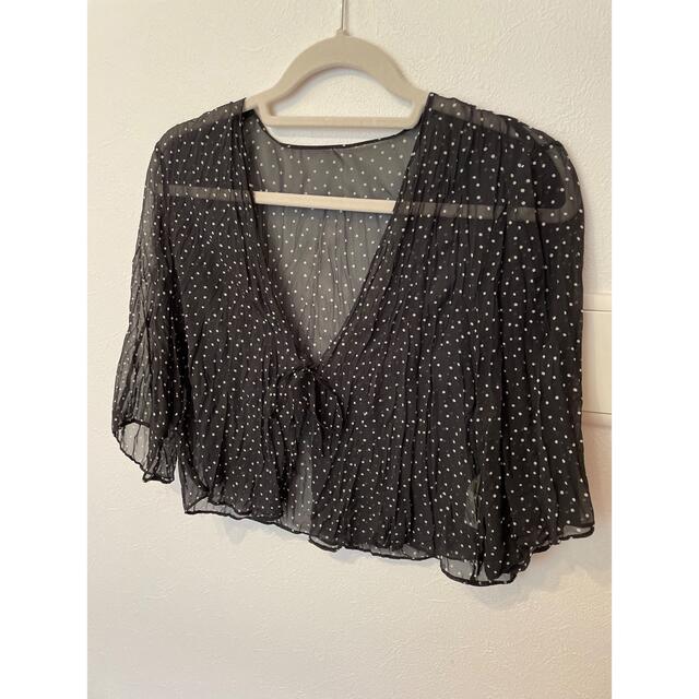 Chiffon Dot Blouse todayful ドットブラウス