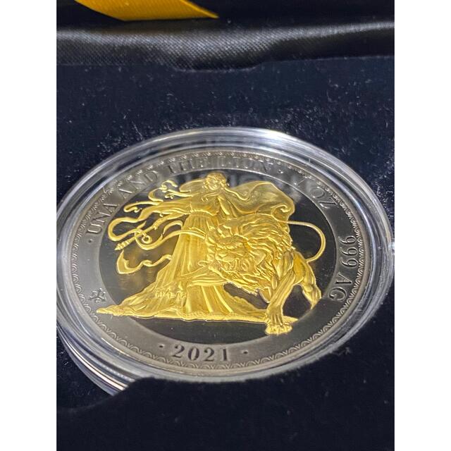 大人気！ 銀貨 ウナとライオン 2021 セントヘレナ ゴールド エンパイア ブラック 旧貨幣/金貨/銀貨/記念硬貨