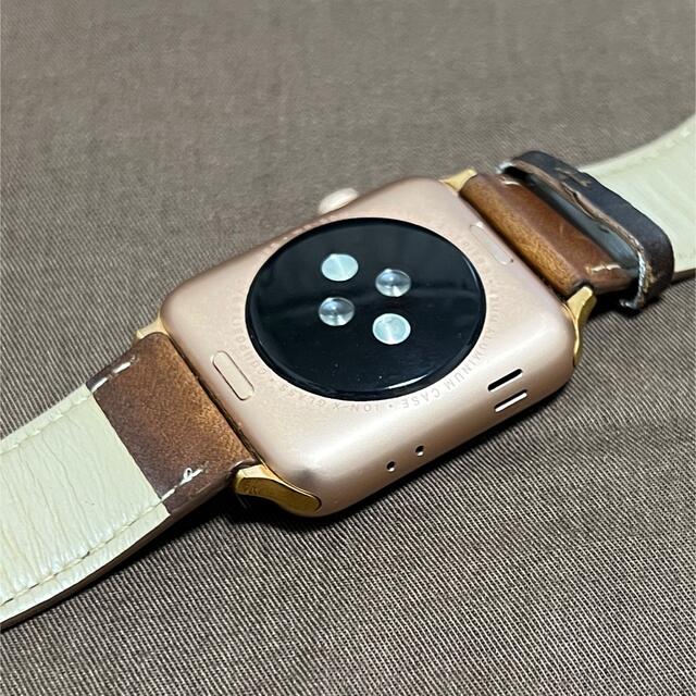 Apple Watch Series 3 ゴールド 42mm アルミケース - 腕時計(デジタル)