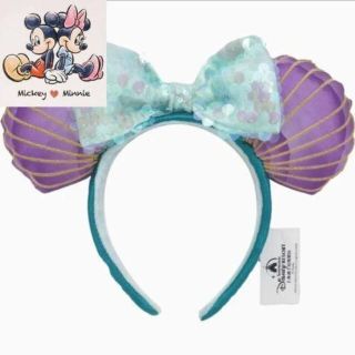 ディズニー(Disney)の【超人気入荷】海外ディズニー 日本未発売 リトルマーメイド アリエルカチューシャ(カチューシャ)