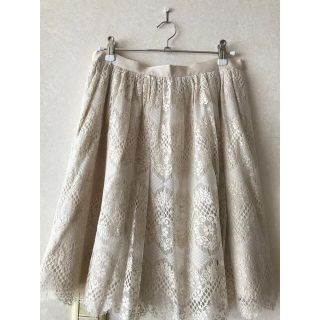 ノーリーズ(NOLLEY'S)の⭐︎美品　ノーリーズ  レース　フレアスカート(ひざ丈スカート)